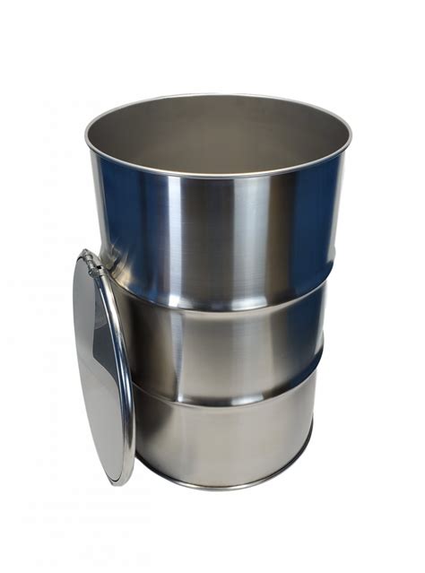 New 55 Gallon Stainless Steel Barrel | 316 stainless (1.2 mm)