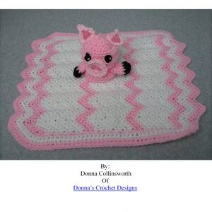 Pig Blanket Crochet Pattern Lovey Blanket Friend Crochet Pattern With