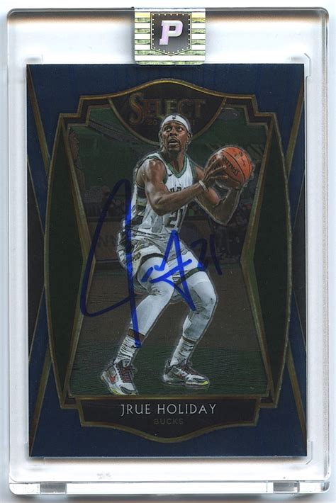 Jrue Holiday Signed 2020 21 Select Blue Retail 118 PA Encapsulated