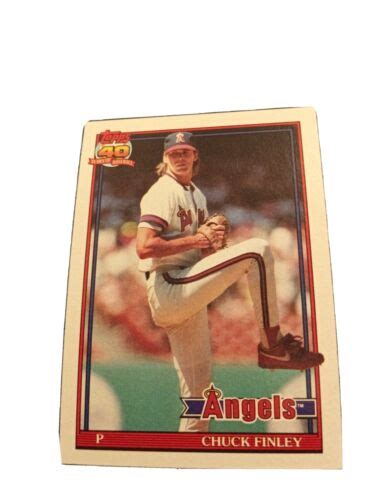 Chuck Finley Topps 505 Baseball Card Ebay