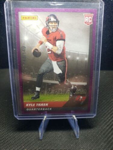 2021 Panini NFL Sticker Card Collection KYLE TRASK RC PURPLE FOIL SP