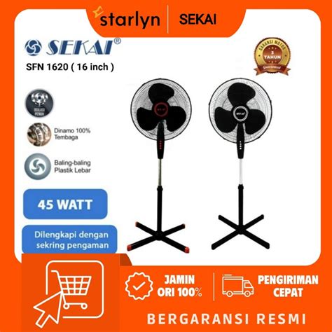 Jual Sekai Kipas Angin Tumpu Inch Sfn Stand Fan Sfn