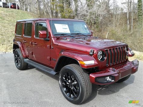 Snazzberry Pearl 2021 Jeep Wrangler Unlimited Sahara High Altitude 4x4 Exterior Photo 141026513