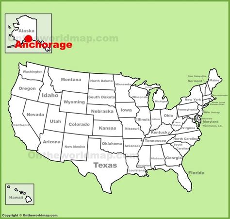 Anchorage Location On The Us Map