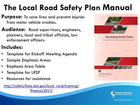 Ppt Strategic Highway Safety Plandeveloping Local Road Safety Plans