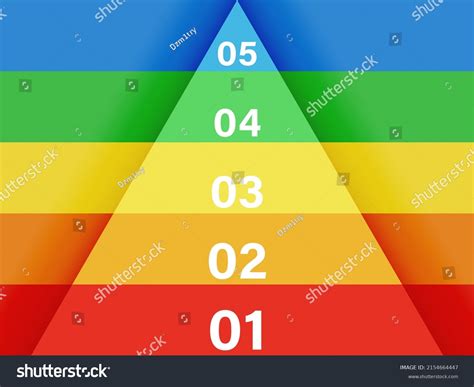 level pyramid template image clipart stock vector royalty