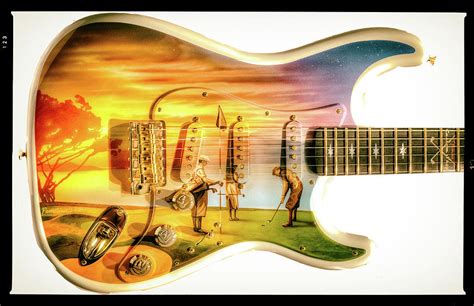 Custom Golf Stratocaster Digital Art By Christopher Cutter Pixels