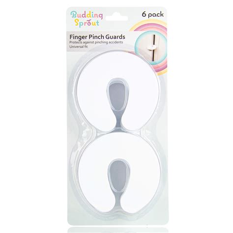 Budding Sprout Durable Door Pinch Guards (6-Pack) Slick-Safe Design