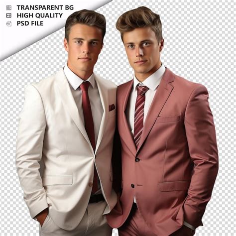 Romântico jovem casal gay dia dos namorados abraços casu fundo transparente psd isolado