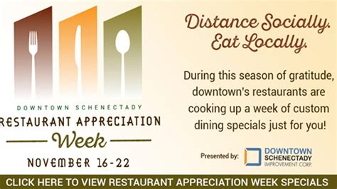 Downtown Schenectady Restaurant Appreciation Week launches