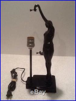 Vintage Sarsaparilla Frankart Art Deco Metal Nude Nymph Female Figural