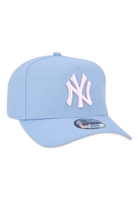 Bon New Era Forty A Frame Mlb New York Yankees Aba Curva Azul