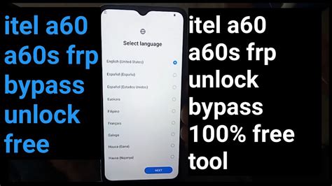 Itel A60 A662L Frp Bypass Unlock Itel A60 FRP Bypass Android 12 13