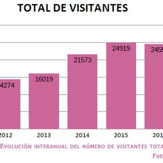 Evolución del número de visitantes Fuente Direccion General de