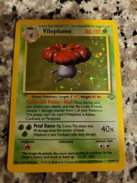 Low Prices Storewide Rare Pokemon Vileplume Holo Jungle Unlimited Set