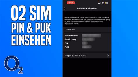 O Sim Karte Pin Puk Herausfinden Tutorial Youtube