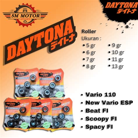 Jual ROLLER DAYTONA BEAT FI SCOOPY FI VARIO 110 FI BEAT ESP SCOPPY ESP