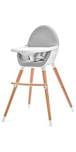 Kk Kinderkraft Seggiolone Pappa In Legno Enock Evolutivo