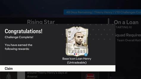 Ea Sports Fc Fc Ut Sbc Thierry Henry On Loan Youtube