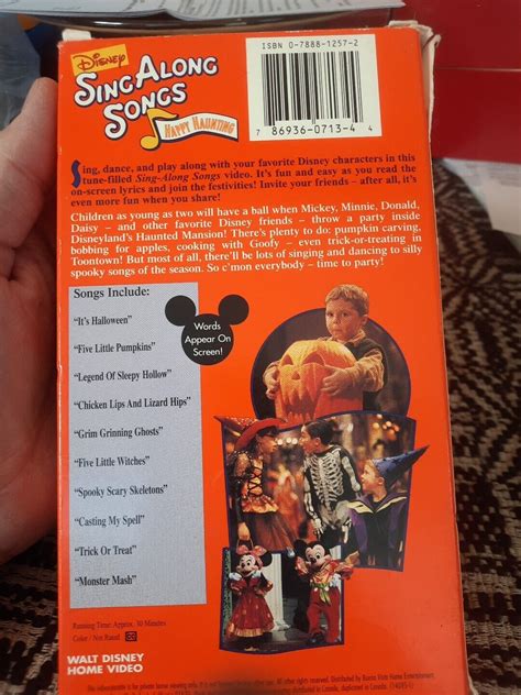 Disney Sing Along Songs Happy Haunting Party At Disneyland VHS 1998 EBay