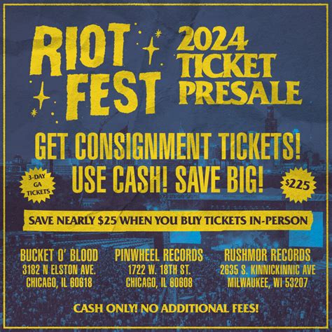 Get Your Riot Fest 2024 Presale Tickets IRL and Save