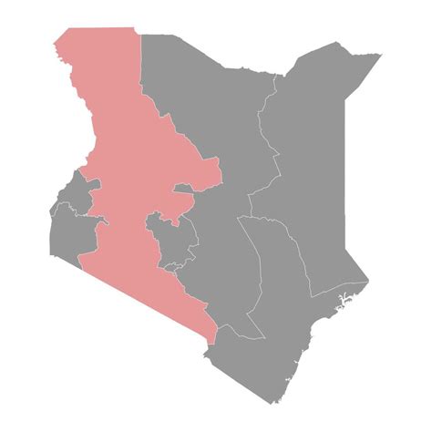 Rift Valley Province map, administrative division of Kenya ...