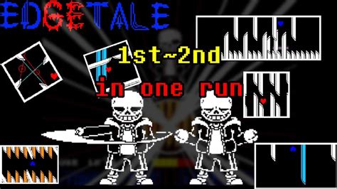 Edgetale Sans Fight Completed St Nd In One Run Youtube