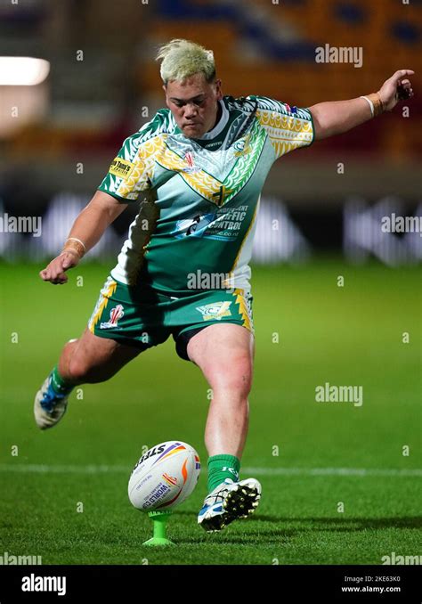 Cook Islands Kerehitina Matua Converts A Penalty During The Women S