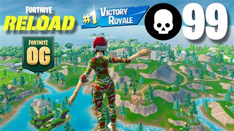 Fortnite Reload High Kill Og Zero Builds Gameplay Wins Keyboard