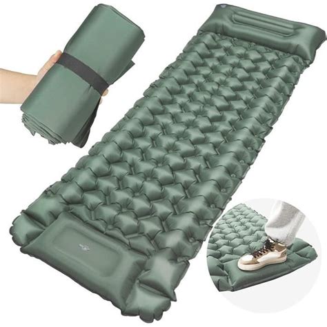 BLUEVER Matelas de Camping Gonflable Coussin d air Ultraléger Matelas