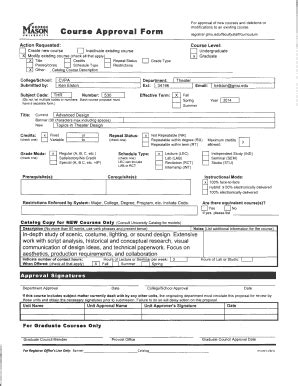 Fillable Online Misot Course Approval Form Office Of The Provost Fax