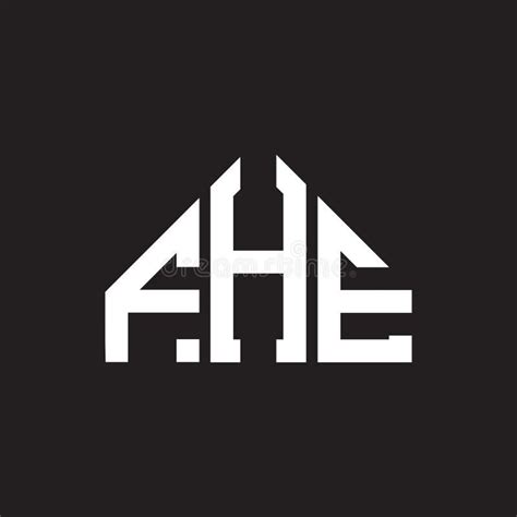 FHE Letter Logo Design on Black Background. FHE Creative Initials ...