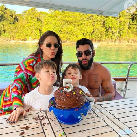 Foto Gusttavo Lima E Andressa Suita Celebram Anos Do Filho