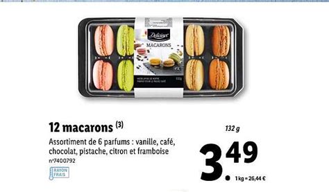 Promo 12 Macarons Deluxe Chez Lidl ICatalogue Fr