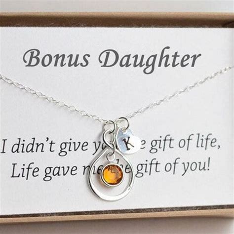 Stepdaughter T Necklace Bonus Daughter Jewelry Daughter In Etsy