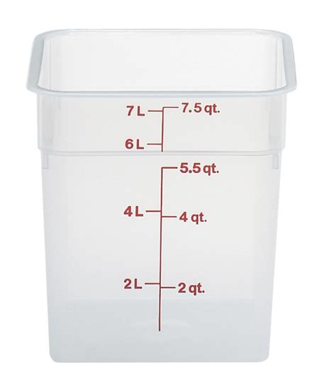 Cambro Rfs1pp190 1qt Round Translucent Polypropylene Food Container