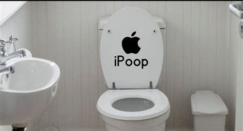 Funny Bathroom Decal Toilet Vinyl Bathroom Humor Ipoop Etsy