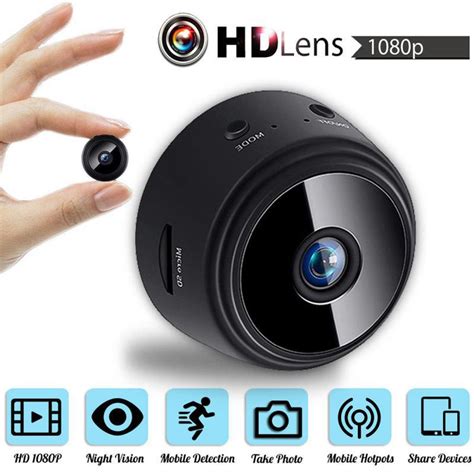 Full Hd 4k 8mp Wifi Mini cámara espía oculta inalámbrica recargable