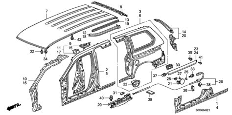 Outer Panel 2003 Honda Odyssey 5 Door EX KA 5AT