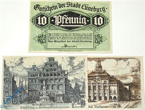 Notgeld De Scheine Kpl O D Notgeld L Neburg Set Mit Scheinen