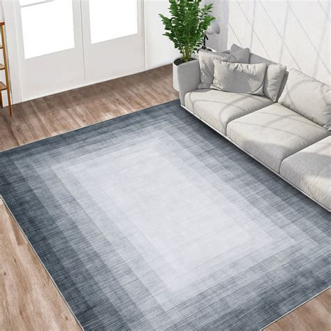 Haperlare Rug Modern Bordered Area Rug For Living Room Dining Room Rug