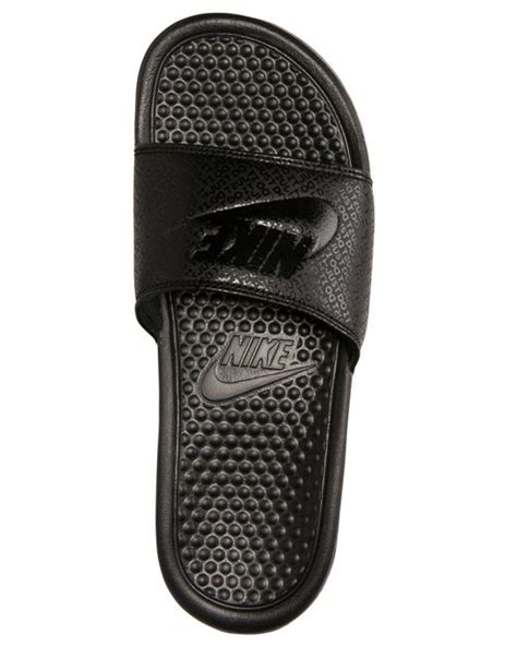 Nike Mens Benassi Jdi Slide Sandals From Finish Line In Black For Men Lyst