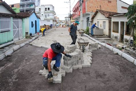 Obra Do Shopping Teixeira Mall Prefeitura Pavimenta Rua No Bairro