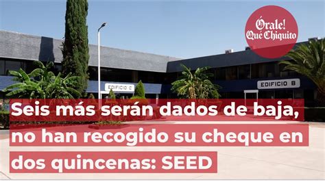 Seis más serán dados de baja no han recogido su cheque en dos