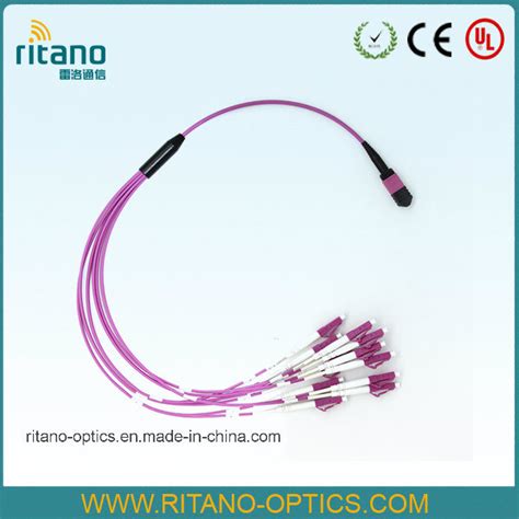 MTP MPO Fiber Patch Cable Assemblies For Multi Fiber Solution With