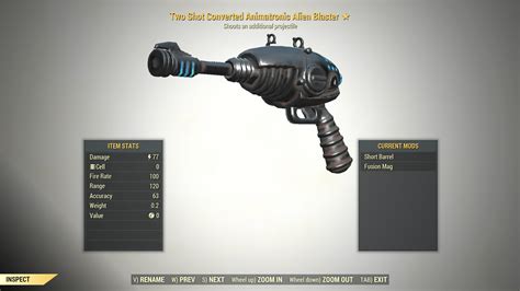 1 Two Shot Animatronic Alien Blaster Fallout 76 Pc Buy Fallout 76