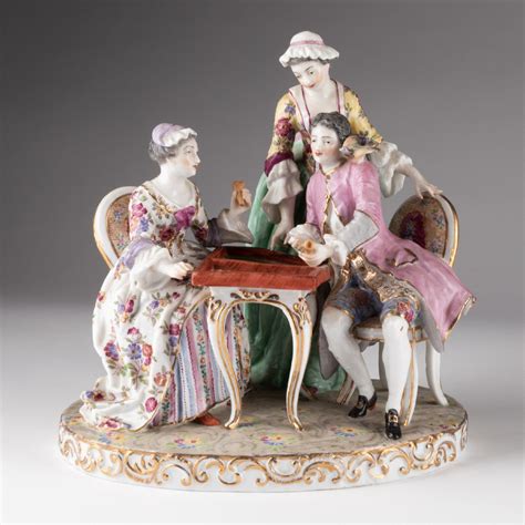 Proantic Dans Le Go T De Meissen Groupe En Porcelaine Xixe