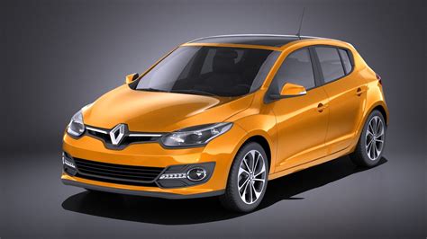 Renault Megane 5 Puertas 2016 VRAY Modelo 3D 129 3ds C4d Fbx Lwo