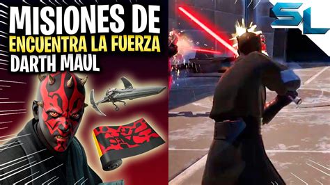 Como COMPLETAR TODAS Las MISIONES DE DARTH MAUL SKIN ENCUENTRA LA