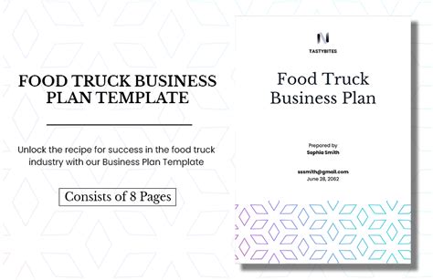 Food Truck Business Plan Template Google Docs Word Apple Pages